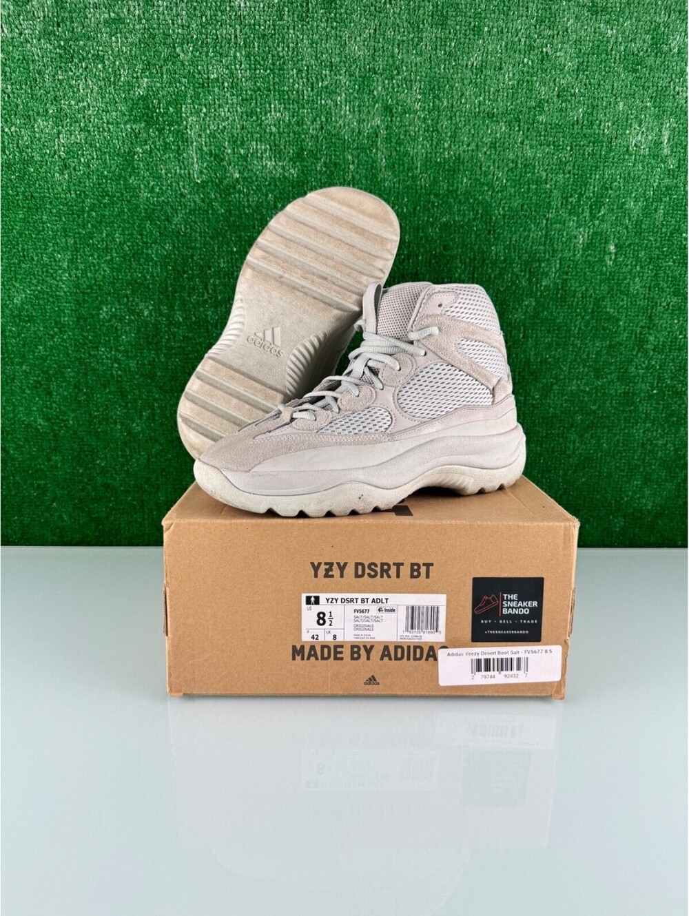 Size 8.5 - adidas Yeezy Desert Boot Salt - FV5677